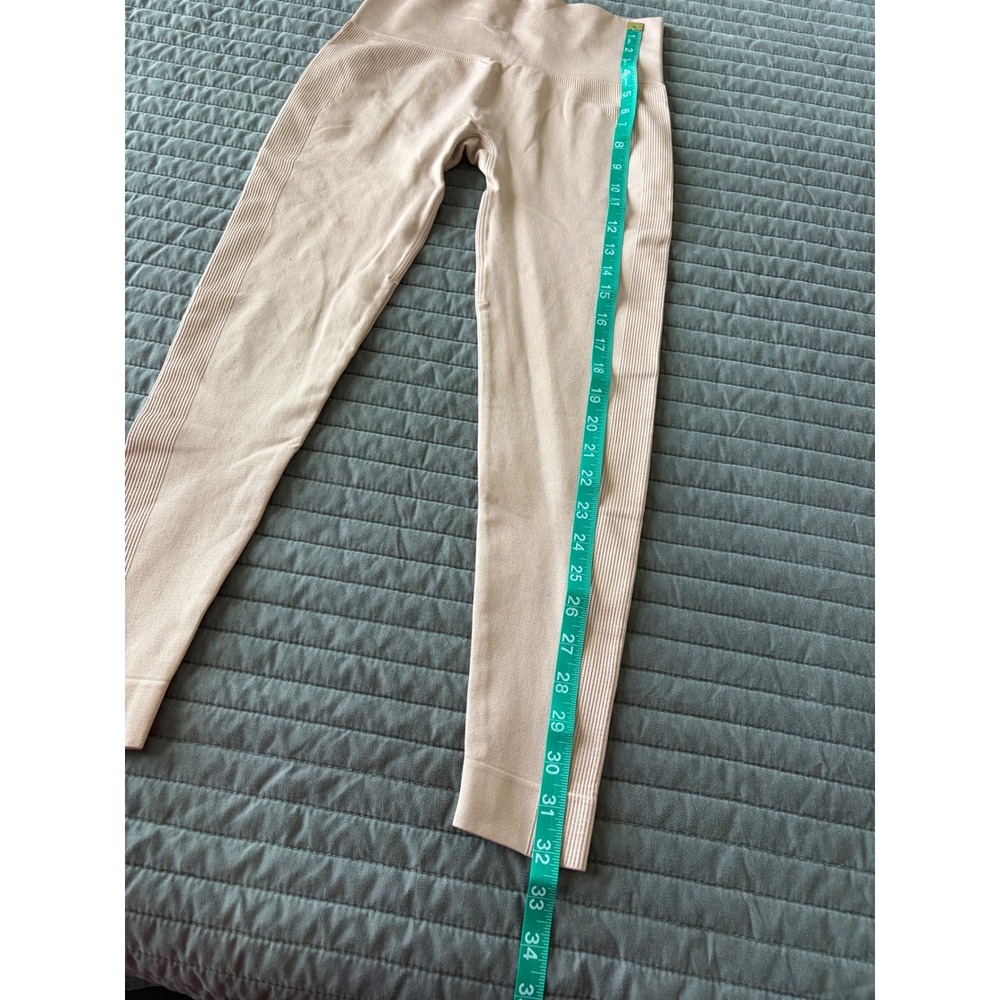 SET ACTIVE SCULPTFLEX High Waisted Ribbed Leggings Mauve Rose‎ Pink Small - Picture 4 of 9